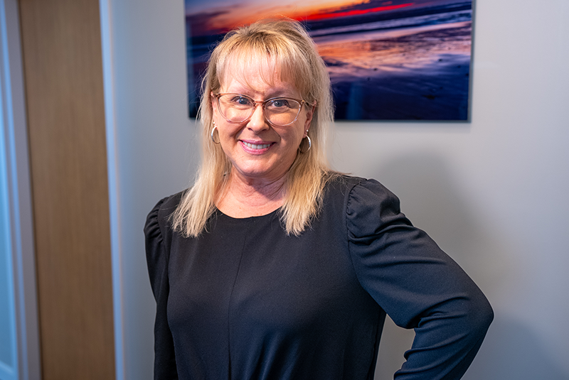 Dr. Rabeni's patient in the office lobby